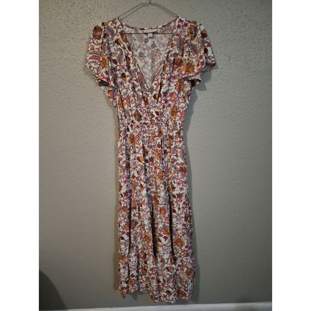 Knox Rose S Baby Doll Dress Midi Floral Cottage Core Coquette Wedding Spring